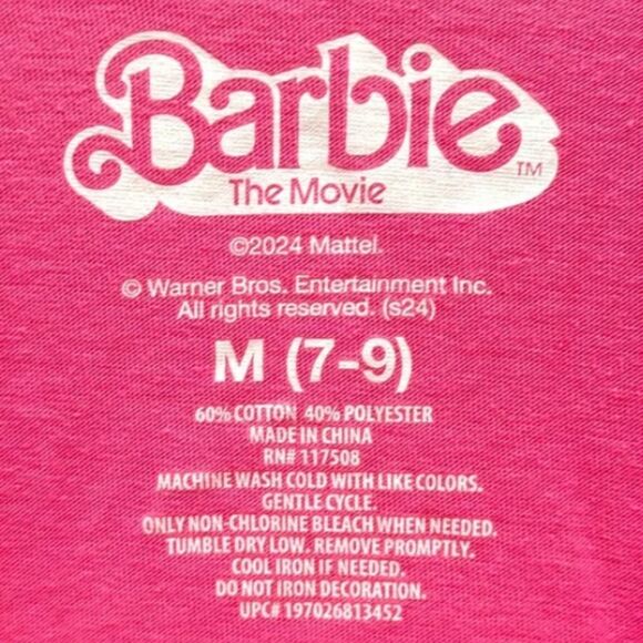 Barbie Unisex Pink T-shirt - Picture 4 of 5